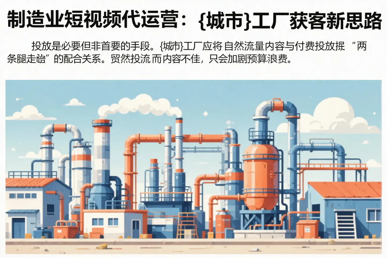 制造业短视频代运营:明溪工厂获客新思路